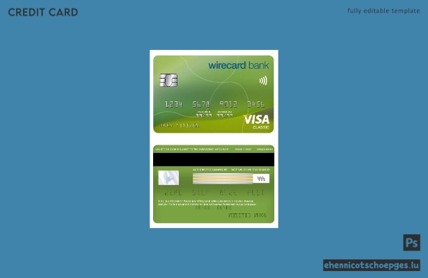 Deutschland Aschheim Wirecard Bank Visa Classic Kartenbeispiel-Vorschau